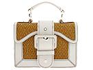 Buy MAXX New York Handbags - Rectangle Buckle Sq. Flap Raffia (White) - Accessories, MAXX New York Handbags online.