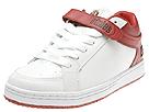 etnies - Sal 23.5 (White/Red/Gum) - Men's,etnies,Men's:Men's Athletic:Skate Shoes