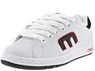 etnies - Callicut (White/Black/Red Action Leather with Nylon &quot;E&quot;) - Men's,etnies,Men's:Men's Athletic:Skate Shoes