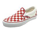 Buy discounted Vans Kids - Classic Slip-On Checker (Youth) (Red &amp; White Checkerboard) - Kids online.