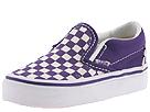 Buy Vans Kids - Classic Slip-On (Children) (Purple/True White Small Checkerboard) - Kids, Vans Kids online.