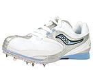 Saucony - Velocity Spike Distance (White/Silver/Blue) - Women's