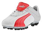 PUMA - Veneno GCi FG (White/Flame Scarlet/Metallic Silver/Black) - Women's