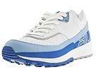 Fila - Atlantic W (White/Victoria Blue/Powder Blue Leather/Filabuck) - Women's