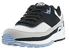 Fila - Atlantic (White/Ebony/Powder Blue Leather/Filabuck) - Men's