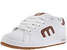 Buy discounted etnies - Callicut "E" Collection (White/Orange Garment Leather with Cracked Orange) - Men's online.