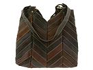 Lucky Brand Handbags - Medium Leather Chevron Tote (Chocolate) - Accessories,Lucky Brand Handbags,Accessories:Handbags:Shoulder