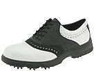 Ecco - Men's Golf Hydromax Saddle (White/Black Leather) - Men's,Ecco,Men's:Men's Athletic:Golf