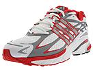 adidas Running - AdiStar* Cushion (White/Collegiate Red/Dark Silver Metallic/Pearl White) - Men's,adidas Running,Men's:Men's Athletic:Running Performance:Running - General