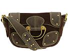 MAXX New York Handbags Horseshoe Small Flap-Suede