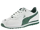 PUMA - Turin Leather (White/Dark Green) - Men's,PUMA,Men's:Men's Athletic:Classic