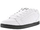 Vans - Estilo (White/Black/Black Full Grain Leather) - Men's,Vans,Men's:Men's Athletic:Skate Shoes