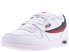 Buy Fila - Classic Tennis (White/E.Navy/Diablo Red Leather/Synthetic) - Men's, Fila online.