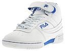 Fila - F-13 W (White/Victoria Blue Leather/Synthetic) - Women's,Fila,Women's:Women's Athletic:Basketball