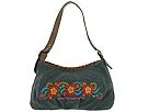 Fornarina Handbags - Fleur Top Zip (Petrol) - Accessories,Fornarina Handbags,Accessories:Handbags:Shoulder