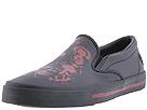 Draven - Slipknot - Mask Slip On Leather (Black/Red) - Men's,Draven,Men's:Men's Athletic:Skate Shoes