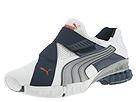 PUMA - Cell Kinetic Trainer (White/New Navy Silver/Flame Scarlet) - Men's,PUMA,Men's:Men's Casual:Trendy:Trendy - Sport