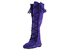 Minnetonka - New Knee Hi Fringe Boot (Purple Suede) - Women's,Minnetonka,Women's:Women's Casual:Casual Boots:Casual Boots - Above-the-ankle