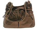 Plinio Visona Handbags - Metallic Leather Double Front Pocket Shoulder (Bronze) - Accessories,Plinio Visona Handbags,Accessories:Handbags:Hobo