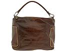 Plinio Visona Handbags - Embossed Croco Large Shoulder (Brown) - Accessories,Plinio Visona Handbags,Accessories:Handbags:Hobo