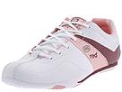Buy discounted Rhino Red by Marc Ecko - Shiners (White Leather/Burgundy Trim) - Women's online.