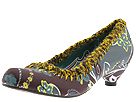 Buy discounted Irregular Choice - Snood (Grey Printed Leather/Brown &amp; Yellow Knit) - Women's online.