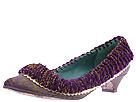 Irregular Choice - Purl One (Purple &amp; Gold Print Leather/ Purple &amp; Gold Knit) - Women's,Irregular Choice,Women's:Women's Dress:Dress Shoes:Dress Shoes - Ornamented