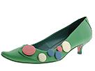 Irregular Choice - Button Moon (Green Leather/Multi Buttons) - Women's,Irregular Choice,Women's:Women's Dress:Dress Shoes:Dress Shoes - Mid Heel