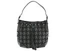 DKNY Handbags - Signature Houndstooth Drawstring (Black/Ivory) - Accessories,DKNY Handbags,Accessories:Handbags:Drawstring