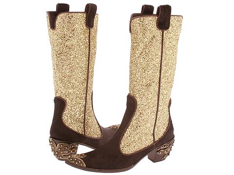 Giuseppe Zanotti I5882 Moro Pony/Oro Glitter - Footwear