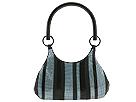 Whiting & Davis Handbags - Striped Top Handle (Black/Blue) - Accessories,Whiting & Davis Handbags,Accessories:Handbags:Shoulder