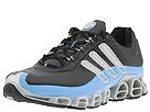 Buy discounted adidas Running - a3 Megaride Leather (Black/Metallic Silver/Columbia Blue) - Men's online.