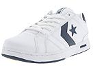 Converse - Baboo (Leather) (White/Navy) - Men's,Converse,Men's:Men's Athletic:Skate Shoes