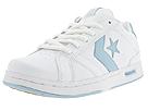 Converse - Baboo (Leather) (White/Light Blue) - Women's