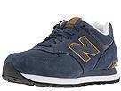 Buy discounted New Balance Classics - W574 - Suede And Mesh (Navy/Gold) - Women's online.