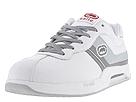 Buy discounted Rhino Unltd by Marc Ecko - Tustin - Trio (White Leather/Gray Trim) - Men's online.