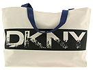 DKNY Handbags - Dkny Print Canvas Large Tote (Natural/Blue) - Accessories,DKNY Handbags,Accessories:Handbags:Shoulder