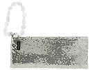 Whiting & Davis Handbags - Semi Precious Stone Handle Wristlet (Silver W/Rock Crystal) - Accessories,Whiting & Davis Handbags,Accessories:Handbags:Top Zip