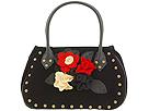 Inge Sport Handbags - Felt Flowers Tote (Black) - Accessories,Inge Sport Handbags,Accessories:Handbags:Shoulder
