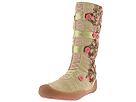 Michelle K Kids - Alps - Aveline Corduroy Button Boot (Youth) (Natural Corduroy/Pink Trim) - Kids,Michelle K Kids,Kids:Girls Collection:Youth Girls Collection:Youth Girls Boots:Boots - Dress