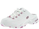 Buy discounted Skechers - Zenith (White Leather/Pink Trim) - Women's online.