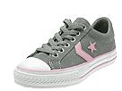 Converse Kids - Star Player EV Leather (Children/Youth) (Grey/Pink) - Kids,Converse Kids,Kids:Girls Collection:Children Girls Collection:Children Girls Athletic:Athletic - Lace Up