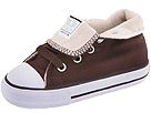 Buy discounted Converse Kids - Chuck Taylor All Star Roll Down Hi (Infant/Children) (Chocolate/Parchment Fleece) - Kids online.