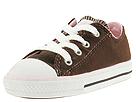 Buy discounted Converse Kids - Chuck Taylor All Star Velour Ox (Infant/Children) (Chocolate/Pink) - Kids online.