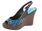 Beverly Feldman - Bashful (Dark Brown/Turquoise) - Women's,Beverly Feldman,Women's:Women's Dress:Dress Sandals:Dress Sandals - Wedges