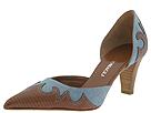 BRUNOMAGLI - Rebi (Azure (Blue) Canvas/Chestnut Printed Lizard) - Women's,BRUNOMAGLI,Women's:Women's Dress:Dress Shoes:Dress Shoes - High Heel
