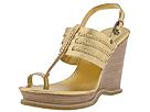 KORS by Michael Kors - Darby (Antique Gold Pebbled Kid) - Women's,KORS by Michael Kors,Women's:Women's Dress:Dress Sandals:Dress Sandals - Wedges