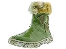 Shoe Be Doo - D30-A (Children) (Green Crinkle Patent/Faux Fur Trim) - Kids,Shoe Be Doo,Kids:Girls Collection:Children Girls Collection:Children Girls Dress:Dress - European