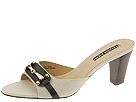 Etienne Aigner - Uni (Natural Linen/Godiva Calf) - Women's,Etienne Aigner,Women's:Women's Dress:Dress Sandals:Dress Sandals - Backless