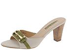 Etienne Aigner - Uni (Natural Linen/Olive Calf) - Women's,Etienne Aigner,Women's:Women's Dress:Dress Sandals:Dress Sandals - Backless
